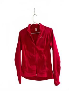 Quechua Women's Red Full-Zip Athletic Jacket Medium